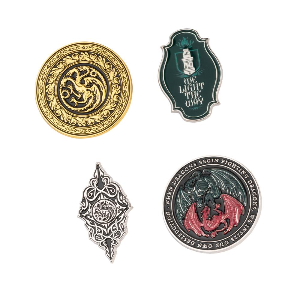 Grupo Erik Game Of Thrones House Of The Dragon - Set Of 4 Button pin - Mehrfarben
